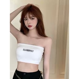 Thumbnail Áo bra quây nữ, áo cup ngực in chữ, trơn basic may kèm đệm mút chất cotton mềm mát form ôm gọn lên form đẹp rễ mix đồ 3