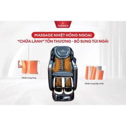 Thumbnail Ghế massage trị liệu toàn thân Toshiko T95 công nghệ con lăn 4D cao cấp giúp thư giãn toàn diện 4