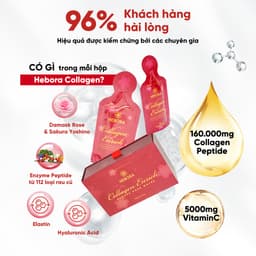 Thumbnail Combo 3 Nước uống bổ sung Collagen Hebora Collagen Enrich Damask Rose Water - Hộp 28 túi 1