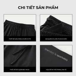 Thumbnail Quần short thể thao nam HLA Sportsday Series lưng thun dây rút, chất liệu mát lạnh mềm nhẹ, co giãn thoải mái, thấm hút 4