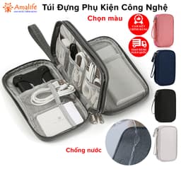 Thumbnail Túi Đựng Phụ Kiện Công Nghệ Không Thấm Nước, Đựng Đa Năng Điện Thoại Có Quai Xách Mini Đi Du Lịch Chính Hãng Amalife 1