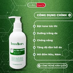Thumbnail Kem body Dưỡng Trắng da - Ultral White Body Leediors Nâng tone Trắng sáng Tự nhiên, Không bết dính 2