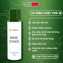 Thumbnail Nước hoa hồng Hàn Quốc Leediors Rose Toner 120ml Cân bằng pH, Tăng cường Độ ẩm cho Da, Giúp Da Mịn màng 4