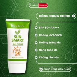 Thumbnail Kem chống nắng Hàn Quốc Leediors SPF 50+ 3 in 1 Ngăn Chặn Tia UVA, UVB, Dưỡng Trắng, Kiềm Dầu, Chống Nước 3