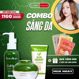 Thumbnail Combo Sáng Da Leediors: Sữa rửa mặt, Kem dưỡng, Kem chống nắng tặng Mặt nạ Hàn Quốc 1