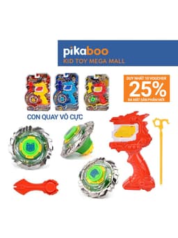Thumbnail Đồ chơi con quay vô cực đại chiến Pikaboo, chất liệu nhựa kết hợp kim loại cao cấp an toàn bền đẹp 1