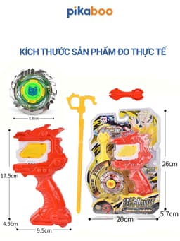 Thumbnail Đồ chơi con quay vô cực đại chiến Pikaboo, chất liệu nhựa kết hợp kim loại cao cấp an toàn bền đẹp 3