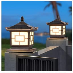 Thumbnail Đèn Trụ Cổng Năng Lượng Mặt Trời TP SOLAR TP-TC30 30x30x38cm , Đèn Vuông Có Mái ,Chống Nước IP68 - Bảo Hành Chính Hãng 3