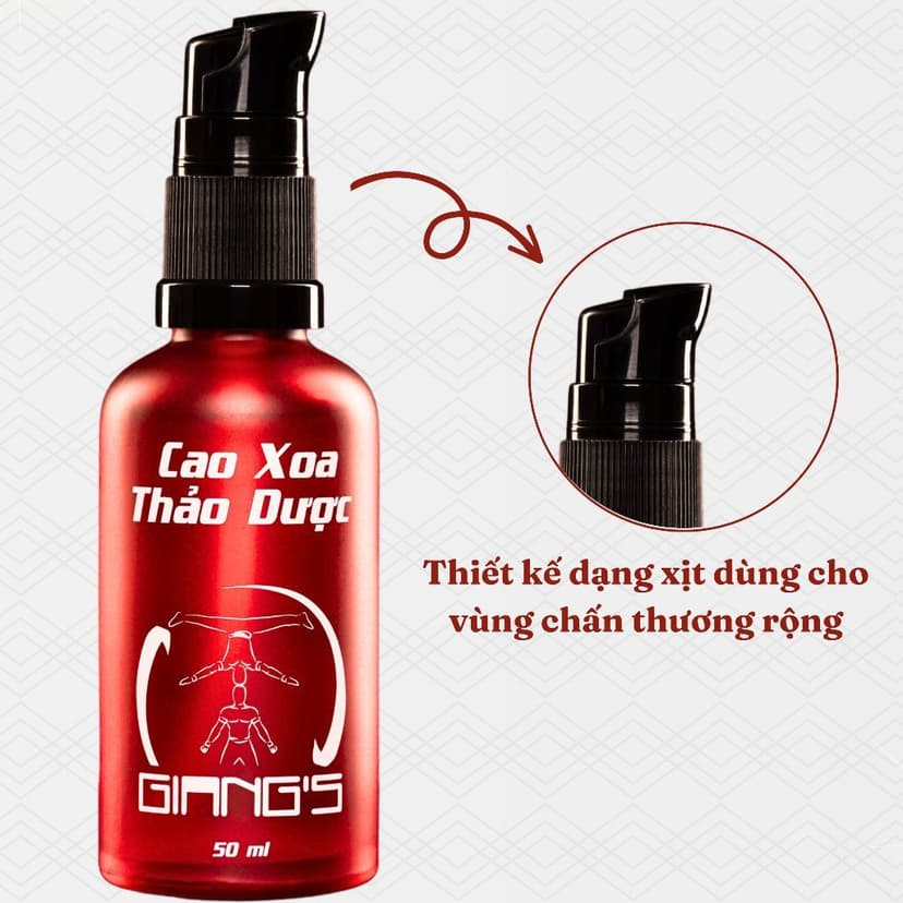Ảnh 02 chai dầu nóng xoa bóp Quốc Cơ Quốc Nghiệp chai đỏ 50ml - Cao xoa bóp thảo dược giảm đau 1