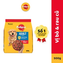 Thumbnail Thức Ăn Dạng Hạt Khô Cho Chó Lớn PEDIGREE Vị Bò Và Rau Củ, 500g 1