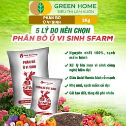 Thumbnail Phân Bò Ủ Vi Sinh GreenHome, Sfarm, Bao 2kg, Bổ Sung Dinh Dưỡng Đa, Trung, Vi Lượng Và Acid Humic 3