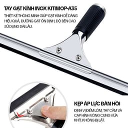 Thumbnail Cây Gạt Kính Cầm Tay KITIMOP A35 - Cây Gạt Nước Cầm Tay, Gạt Kính Lau Kính Chuyên Dụng Cao Cấp 3
