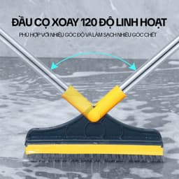 Thumbnail Cây Chà Sàn Nhà Tắm KITIMOP Z4 - Chổi Chà Sàn Và Gạt Nước 2 Trong 1, Chổi Cọ Nhà Vệ Sinh Thông Minh 3
