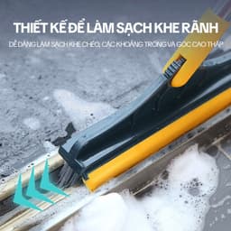 Thumbnail Cây Chà Sàn Nhà Tắm KITIMOP Z4 - Chổi Chà Sàn Và Gạt Nước 2 Trong 1, Chổi Cọ Nhà Vệ Sinh Thông Minh 2