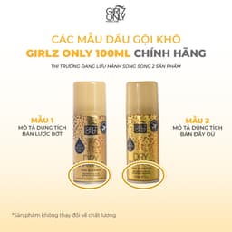 Thumbnail Combo Dầu gội khô dry Shampoo Girlz Only Size Lớn 200ml + Travel Size 100ml 4