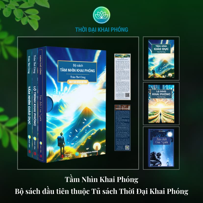 Ảnh Bộ sách - Tầm Nhìn Khai Phóng kèm Hộp (3 cuốn - bìa cứng) - Tác giả: Trần Thế Công 2