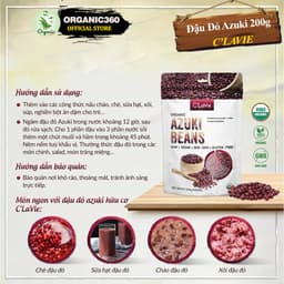 Thumbnail Đậu Đỏ Azuki Hữu Cơ C’LAVIE 200g Organic Azuki Beans 1
