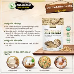 Thumbnail Đậu Nành Hữu Cơ C’LAVIE 200g Organic Soybeans 2