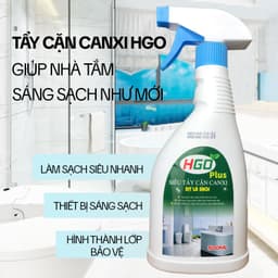 Thumbnail Tẩy Cặn Canxi Nhà Tắm HGO PLUS - Tẩy Cặn Canxi Kính, Inox, Bồn Sứ, Gạch Men, Gương Soi, Lavabo 500ml 2