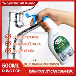 Thumbnail Tẩy Cặn Canxi Nhà Tắm HGO PLUS - Tẩy Cặn Canxi Kính, Inox, Bồn Sứ, Gạch Men, Gương Soi, Lavabo 500ml 1