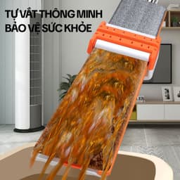 Thumbnail Cây Lau Nhà Tự Vắt KITIMOP WHITE 42CM - Chổi Lau Nhà Tự Vắt Thông Minh Xoay 360 Độ, Lau Sàn Làm Sạch 1