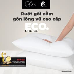 Thumbnail Ruột Gối Nằm Gòn Bedding 50x70 cm (01 cái) - Gòn Lông Vũ / Gòn Bi 1