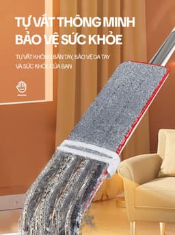Thumbnail Cây Lau Nhà Phun Sương Tự Vắt OKwife HD-7530 - Chổi Lau Nhà Tự Vắt Thông Minh Xoay 360 Độ, Lau Sàn Làm Sạch 2