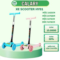 Thumbnail Xe Scooter Cho Bé Cougar-HY01[Centosy] Họa Tiết Ngộ Nghĩnh, Bánh Có Đèn Phát Sáng 1