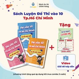 Thumbnail Sách Luyện Đề Thi vào 10 Tp.Hồ Chí Minh 2025- 40 đề môn Toán, Văn, Anh bám sát đề minh hoạ, đáp án, video giải chi tiết 1