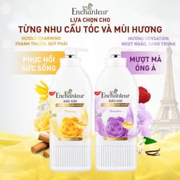 Thumbnail Combo tiết kiệm Dầu gội 600g và Dầu xả 550g Enchanteur Charming thơm mượt phục hồi - Live 3