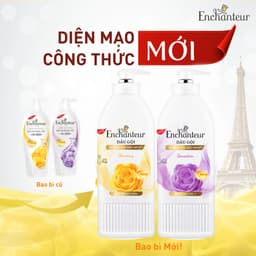 Thumbnail Combo tiết kiệm Dầu gội 600g và Dầu xả 550g Enchanteur Charming thơm mượt phục hồi - Live 4