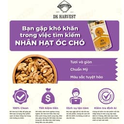 Thumbnail Nhân Óc Chó Vàng DK Harvest 200g/400g - Nhập Khẩu Mỹ | Dinh Dưỡng Cho Mẹ Bầu & Trẻ Nhỏ, Tốt Cho Trí Não 3