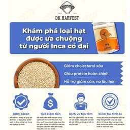 Thumbnail 500g - Hạt Diêm Mạch 3 Màu DK Harvest 500g - Nhập Khẩu Peru | Giàu Protein Hoàn Chỉnh, Chất Xơ, Tốt Cho Hệ Tiêu Hóa 3