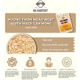 Thumbnail 500g Yến Mạch Cán Dẹt (Cán Mỏng) DK Harvest Nguyên Chất Nhập Khẩu Úc, ngũ cốc ăn liền tác dụng giảm cân 3