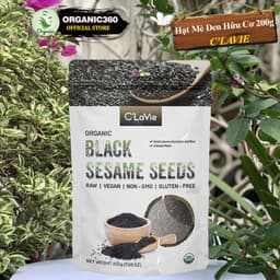 Thumbnail Hạt Mè Đen Hữu Cơ C’LAVIE 200g Organic Black Sesame Seeds 1