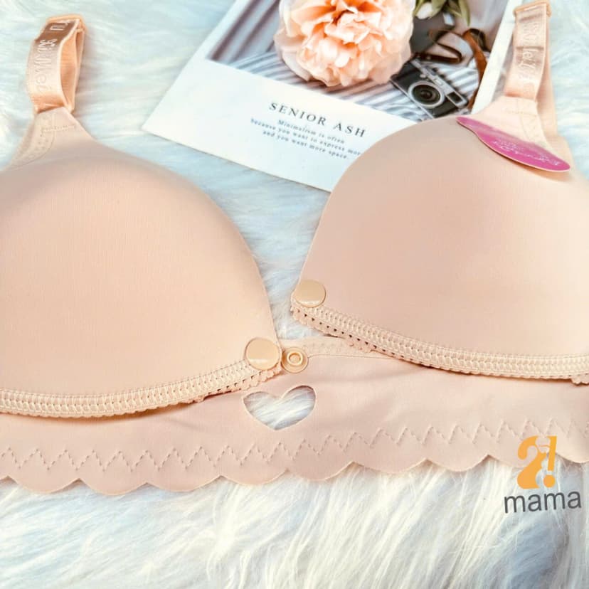 Ảnh Aó lót bầu su 2mama cao cấp trước và sau sinh, áo ngực cho con bú chất su đúc mịn mát và nhẹ nhàng 4