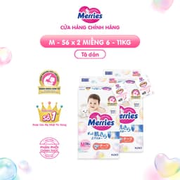 Thumbnail Combo 2 Tã/bỉm dán Merries Đủ Size NB76/S70/M56/L48/XL40 2