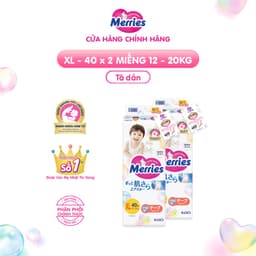 Thumbnail Combo 2 Tã/bỉm dán Merries Đủ Size NB76/S70/M56/L48/XL40 4