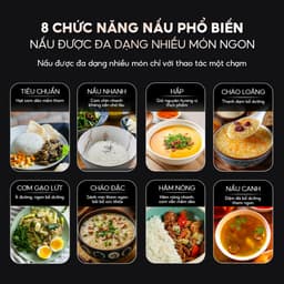 Thumbnail Nồi cơm cao tần AQUA RIH401R 1.5L, điều khiển cảm ứng 8 chế độ nấu, hẹn giờ 24 tiếng 3
