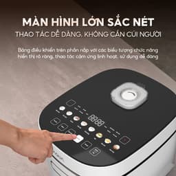 Thumbnail Nồi cơm cao tần AQUA RIH401R 1.5L, điều khiển cảm ứng 8 chế độ nấu, hẹn giờ 24 tiếng 4