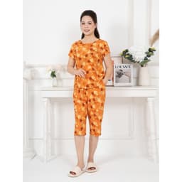 Thumbnail WINNY - Bộ Mặc Nhà WONNER Kiểu Tay Cộc Quần Lửng Chất Lanh Mát Mẻ 2MNLA25020N 3