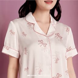Thumbnail Bộ mặc nhà lụa trơn cao cấp dáng pyjama thanh lịch Mialala 5131 DMN02015131 3