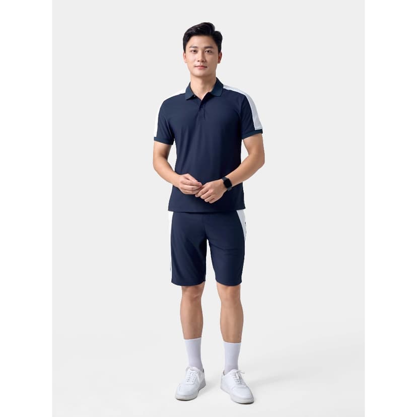 Ảnh Bộ Quần Áo Nam Polo AIR-COOL Mùa Hè 5S FASHION Nhẹ Mát, Phong Cách Thể Thao, Thiết Kế Can Phối Khỏe Khoắn (BAPC24005) 4