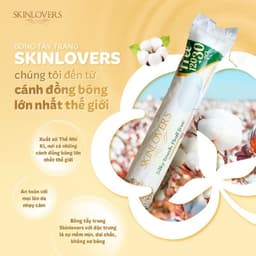 Thumbnail Combo 2 gói bông tẩy trang skinlovers 150 miếng siêu tiết kiệm không xơ bông 4