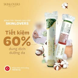 Thumbnail Combo 2 gói bông tẩy trang skinlovers 150 miếng siêu tiết kiệm không xơ bông 3