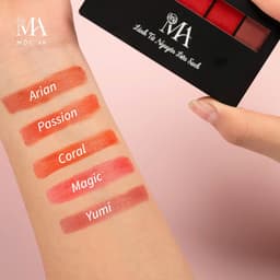 Thumbnail Khay Son Lì Hoa Mai Mộc An 5 Màu Tiết Kiệm, Không Chứa Chì, Dưỡng Môi Mềm Mịn 9g 2