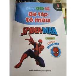 Thumbnail sách - tô màu spider-man tặng kèm stickers spider man 4