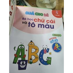 Thumbnail sách - Quà cho bé - Bé học chữ cái và tô màu tặng kèm sticker chữ cái 4