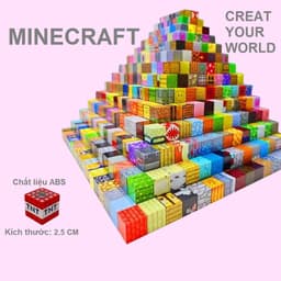 Thumbnail Khối MineCraft 2.5cm - Khối nam châm xếp hình, xây dựng cho bé phát huy sự sáng tạo 1