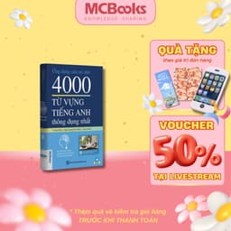 Thumbnail Sách - Ứng dụng siêu trí nhớ 4000 từ vựng tiếng Anh thông dụng nhất Mcbooks 1